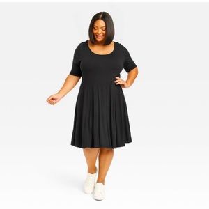 Ava & Viv Black Swing Dress